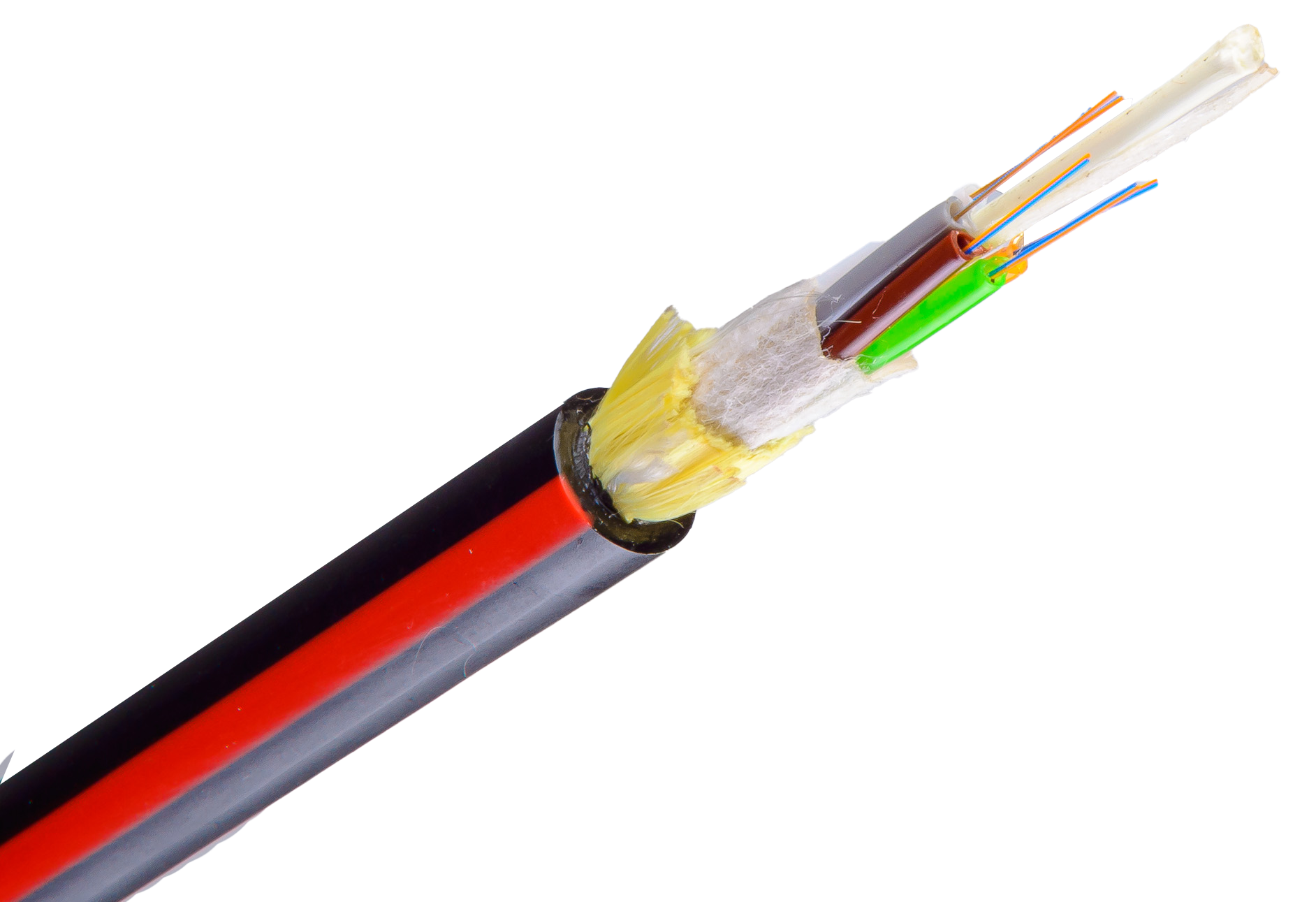 Close up of the HFC Loose Tube General Purpose cable, click for more information about the product.