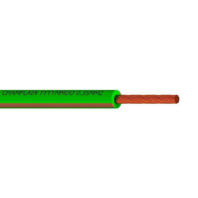 Close up of green FUSELINK cable, click for list of all FUSELINK cables