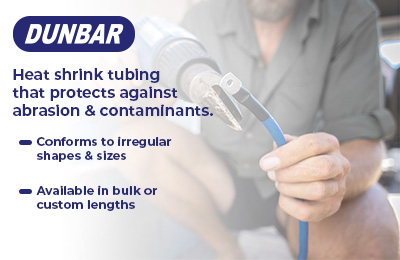 Dunbar heat shrink tubing product feature