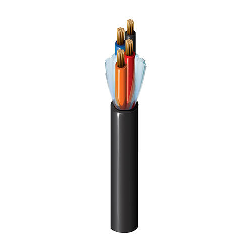 Black flex control cable